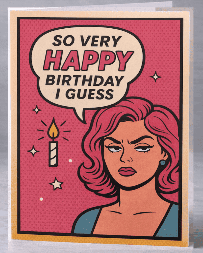 Very Happy Birthday, I Guess. card